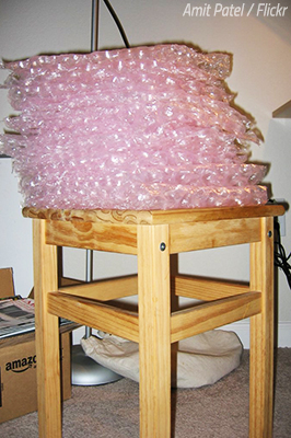 Anti-static bubble wrap