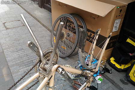 How to pack a bicycle in a box