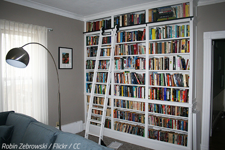 Moving a heavy bookcase