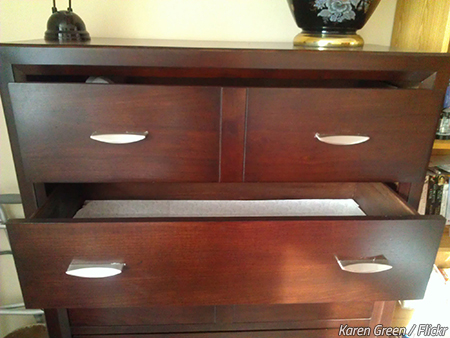 Keep drawers from falling out