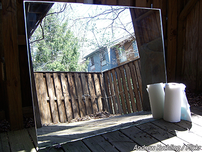 The best way to pack a large mirror