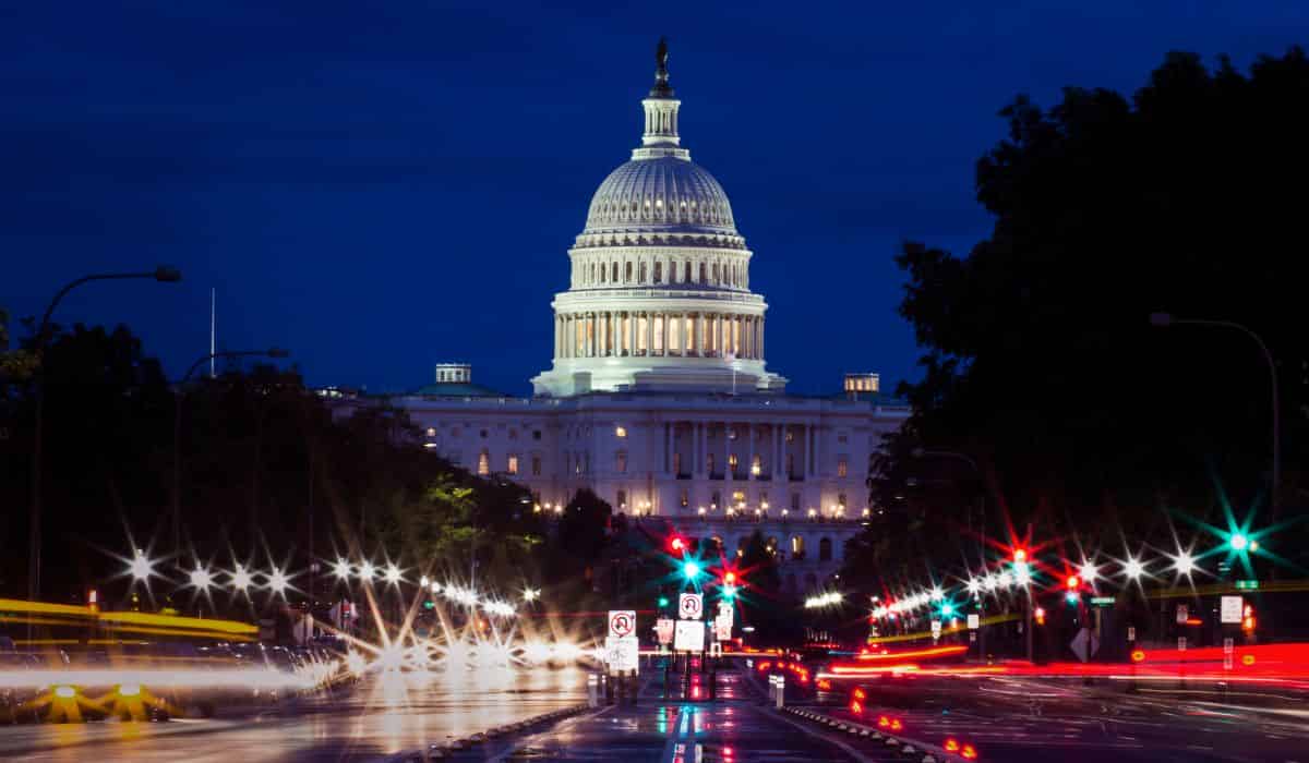 DC Capital Hill At Night