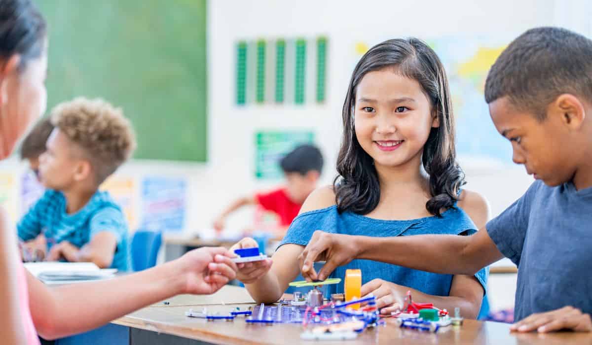 Kids learning in School