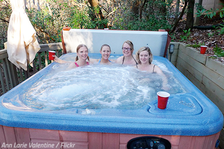 Hot tub party