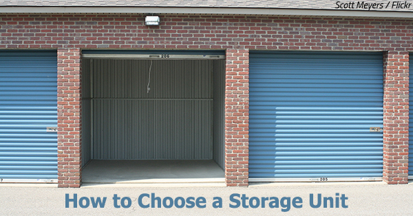 How to Choose a Storage Unit