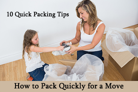How to pack fast when moving house