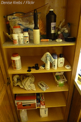Packing your medicine cabinet. 