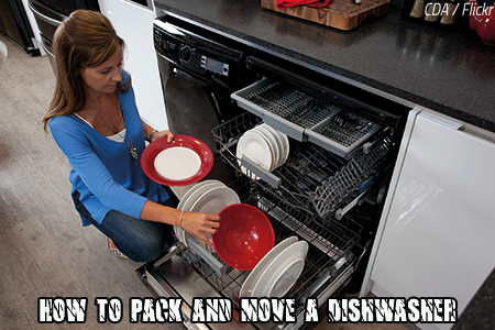 How to pack and move a dishwasher