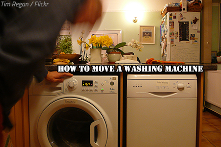 How to move a washing machine by yourself