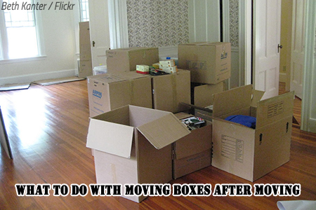 What to do with moving boxes after a move