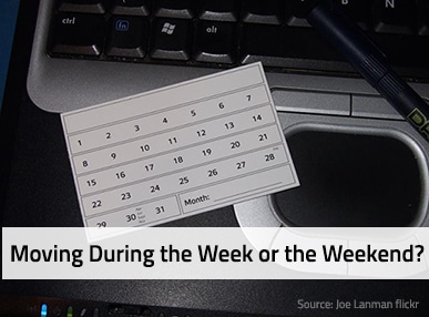 Moving During the Week or During the Weekend?