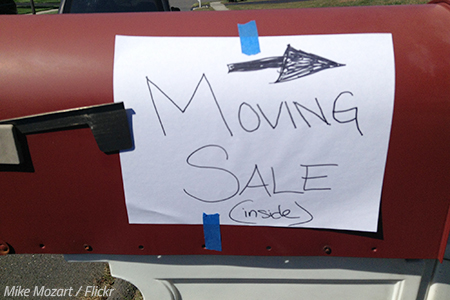 How to get rid of things when moving