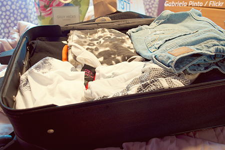 How to pack clothes in a suitcase