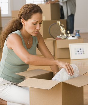 The best way to pack glasses for moving