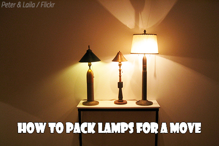 Packing lamps for moving