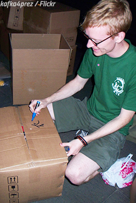 Get friends to help you pack