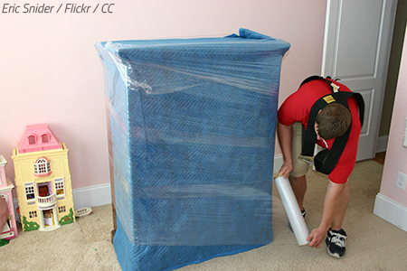 Plastic wrap for moving