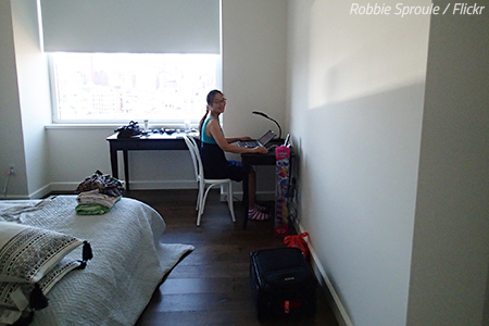 Moving into temporary accommodation
