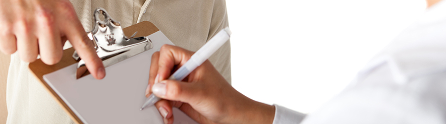 Never sign blank documents.