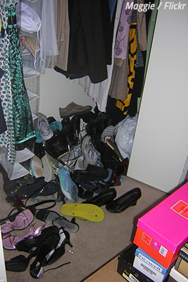 Sort your shoes before packing