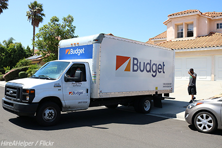 Driving a rental truck cross country