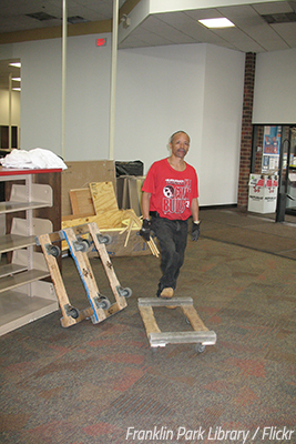 Using a furniture dolly