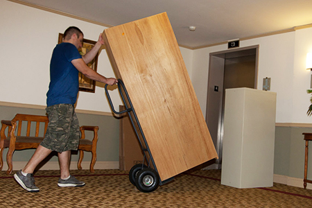 Using an appliance dolly when moving