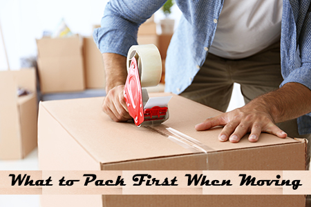 What things to pack first when moving