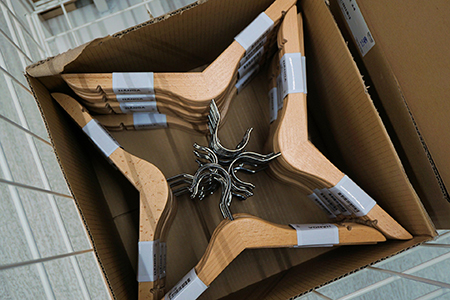 Packing hangers for moving